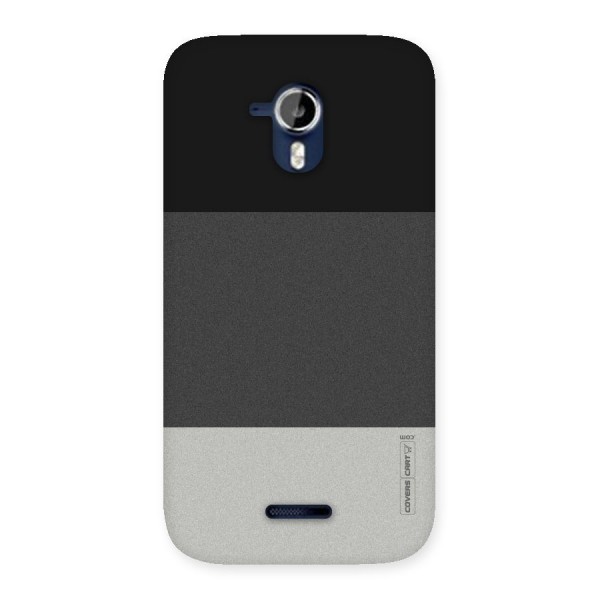 Pastel Black and Grey Back Case for Micromax Canvas Magnus A117