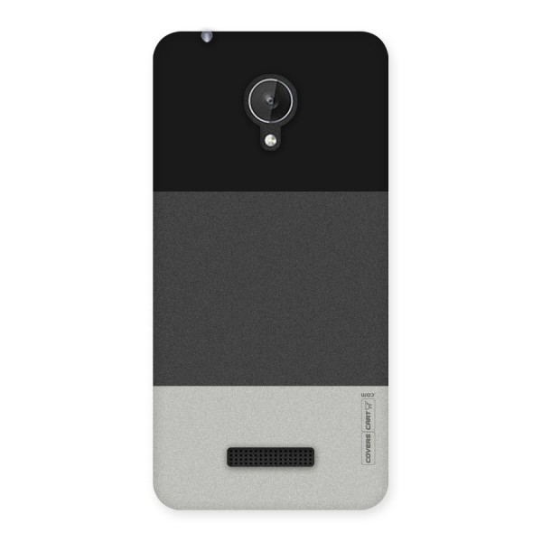 Pastel Black and Grey Back Case for Micromax Canvas Spark Q380