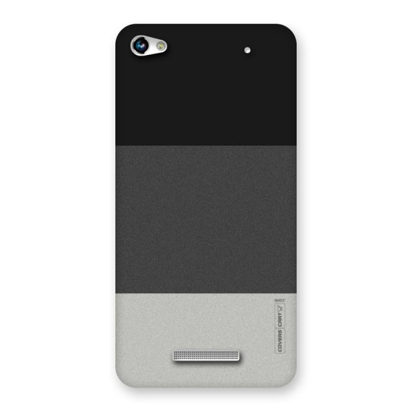 Pastel Black and Grey Back Case for Micromax Hue 2