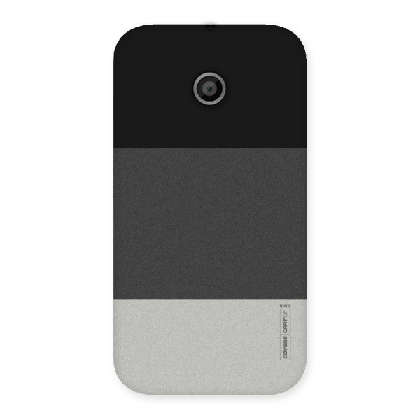 Pastel Black and Grey Back Case for Moto E