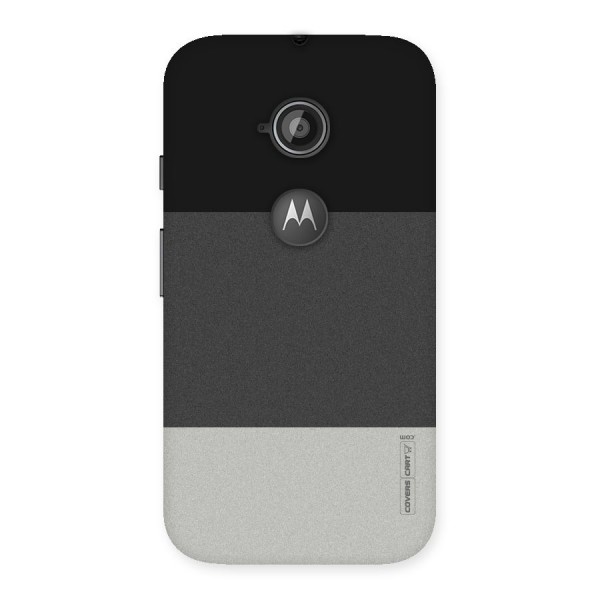 Pastel Black and Grey Back Case for Moto E 2nd Gen