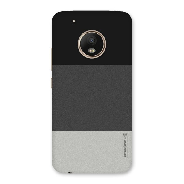 Pastel Black and Grey Back Case for Moto G5 Plus