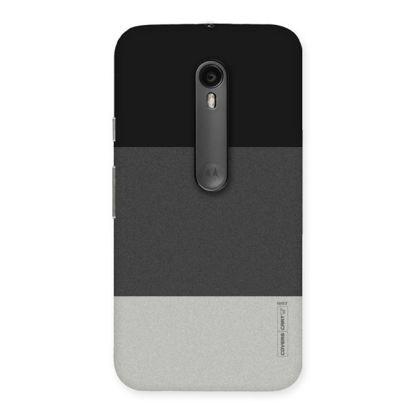 Pastel Black and Grey Back Case for Moto G Turbo