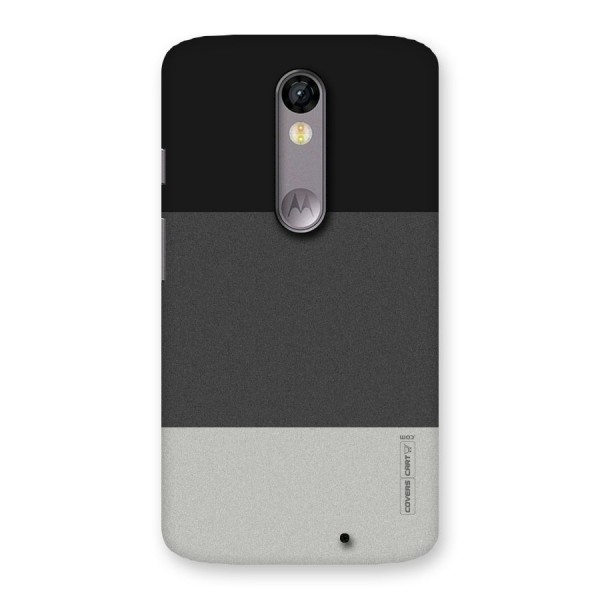 Pastel Black and Grey Back Case for Moto X Force