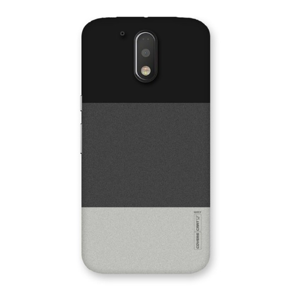 Pastel Black and Grey Back Case for Motorola Moto G4