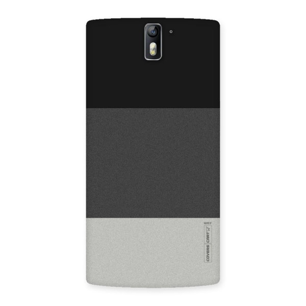 Pastel Black and Grey Back Case for One Plus One