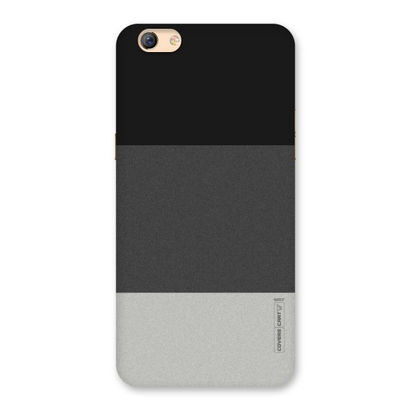 Pastel Black and Grey Back Case for Oppo F3 Plus
