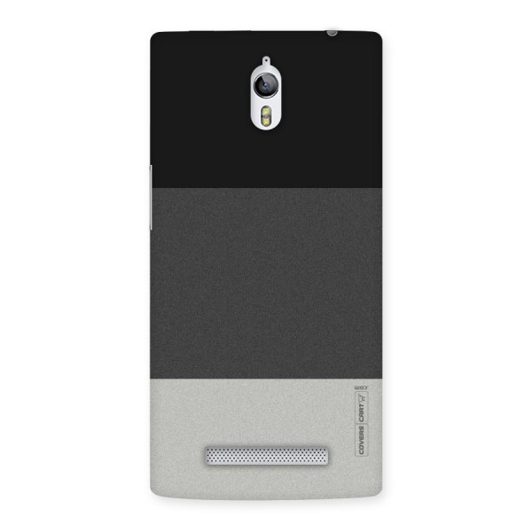 Pastel Black and Grey Back Case for Oppo Find 7