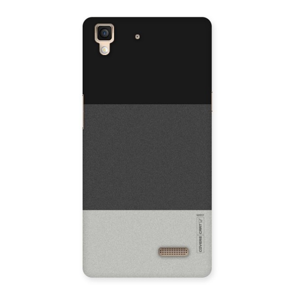 Pastel Black and Grey Back Case for Oppo R7