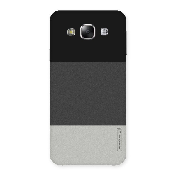 Pastel Black and Grey Back Case for Samsung Galaxy E5