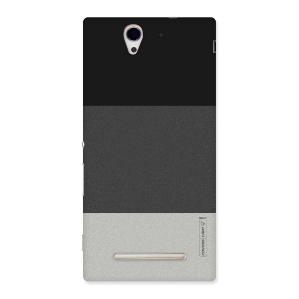 Pastel Black and Grey Back Case for Sony Xperia C3