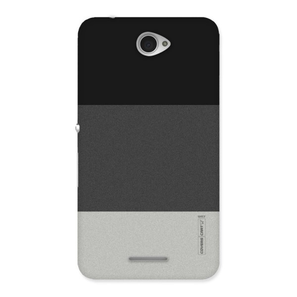 Pastel Black and Grey Back Case for Sony Xperia E4