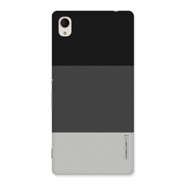 Pastel Black and Grey Back Case for Sony Xperia M4
