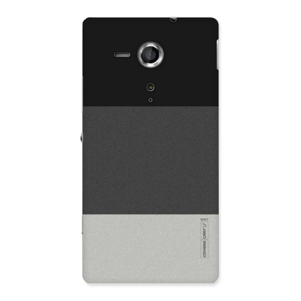 Pastel Black and Grey Back Case for Sony Xperia SP