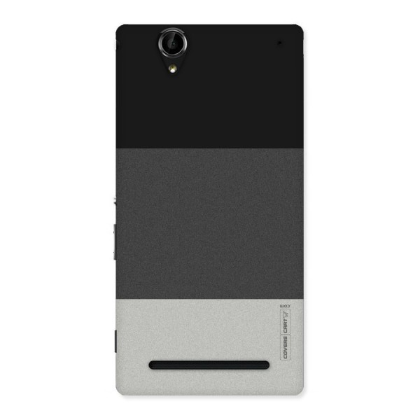 Pastel Black and Grey Back Case for Sony Xperia T2