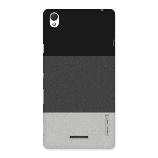 Pastel Black and Grey Back Case for Sony Xperia T3