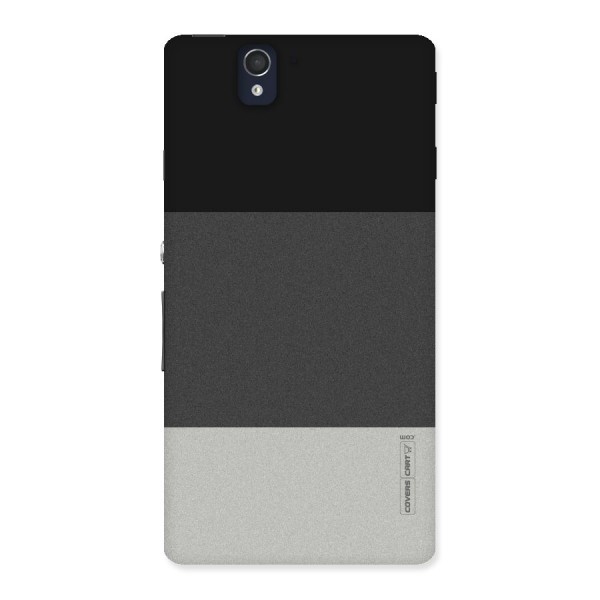 Pastel Black and Grey Back Case for Sony Xperia Z
