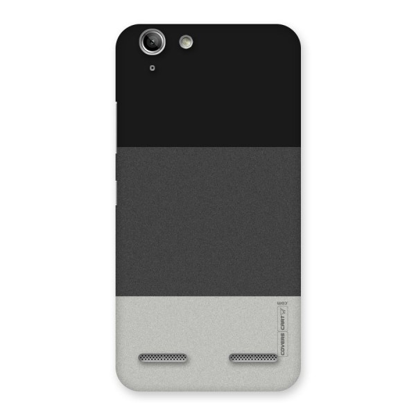 Pastel Black and Grey Back Case for Vibe K5 Plus
