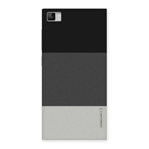 Pastel Black and Grey Back Case for Xiaomi Mi3
