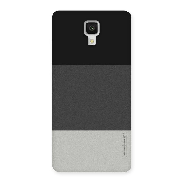 Pastel Black and Grey Back Case for Xiaomi Mi 4