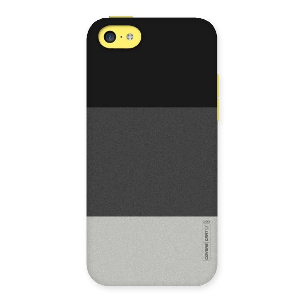 Pastel Black and Grey Back Case for iPhone 5C