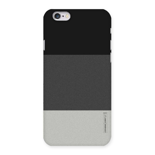Pastel Black and Grey Back Case for iPhone 6 6S