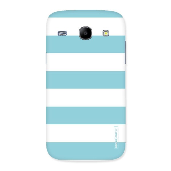 Pastel Blue White Stripes Back Case for Galaxy Core
