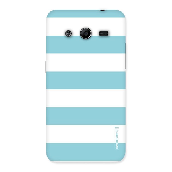 Pastel Blue White Stripes Back Case for Galaxy Core 2