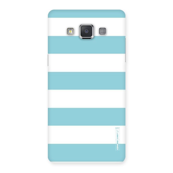 Pastel Blue White Stripes Back Case for Galaxy Grand Max