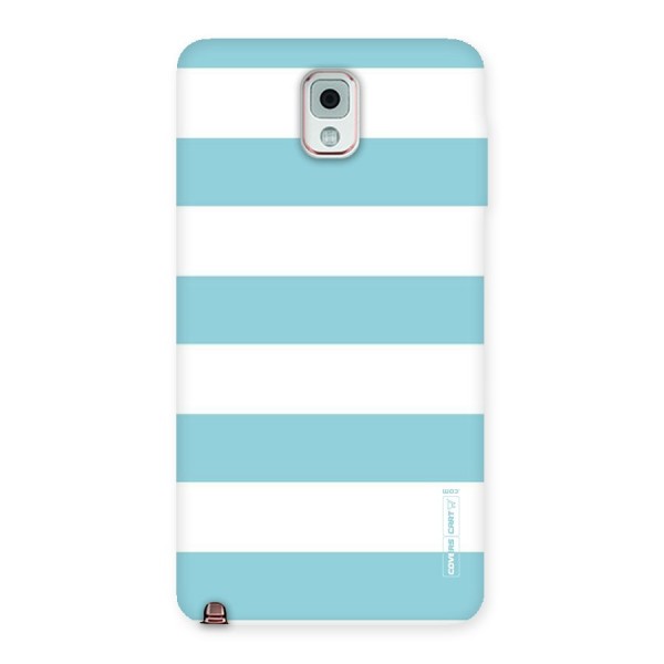 Pastel Blue White Stripes Back Case for Galaxy Note 3