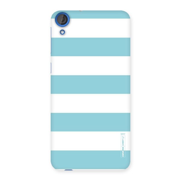 Pastel Blue White Stripes Back Case for HTC Desire 820