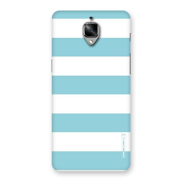 Pastel Blue White Stripes Back Case for OnePlus 3