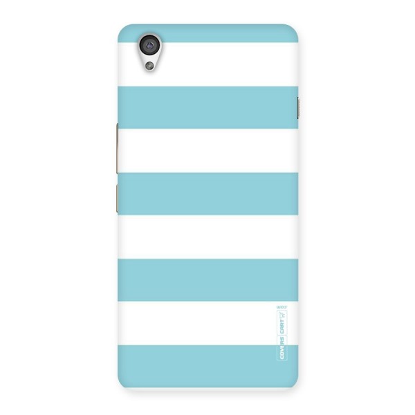 Pastel Blue White Stripes Back Case for OnePlus X