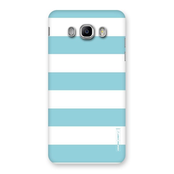 Pastel Blue White Stripes Back Case for Samsung Galaxy J5 2016