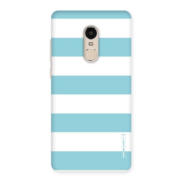 Pastel Blue White Stripes Back Case for Xiaomi Redmi Note 4