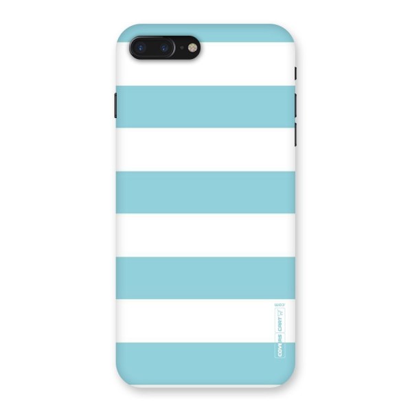 Pastel Blue White Stripes Back Case for iPhone 7 Plus