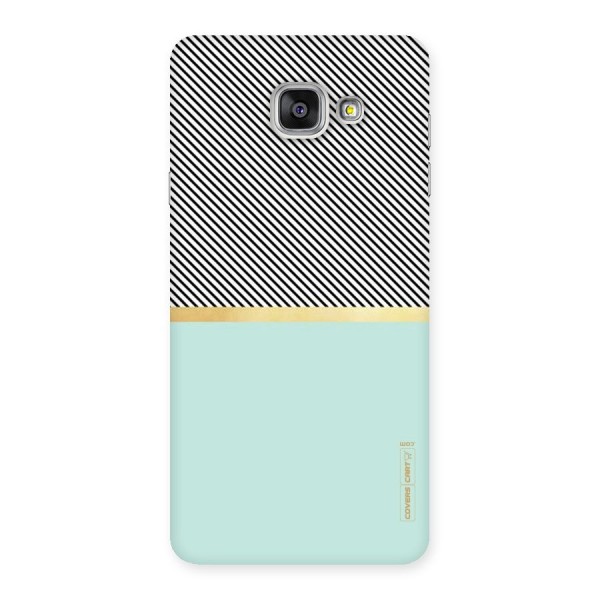 Pastel Green Base Stripes Back Case for Galaxy A7 2016