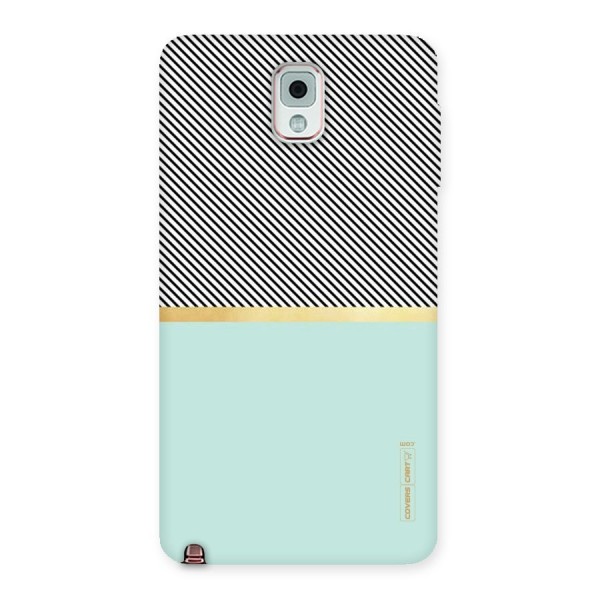 Pastel Green Base Stripes Back Case for Galaxy Note 3
