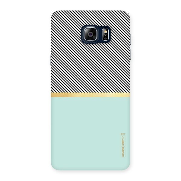 Pastel Green Base Stripes Back Case for Galaxy Note 5