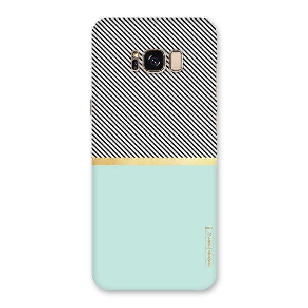 Pastel Green Base Stripes Back Case for Galaxy S8 Plus