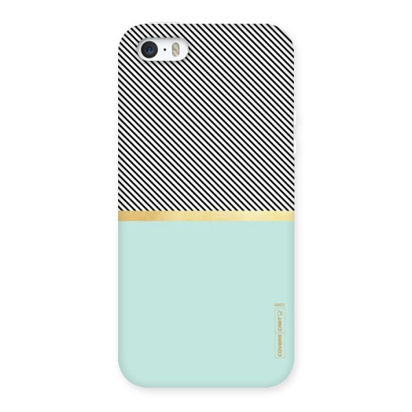 Pastel Green Base Stripes Back Case for iPhone 5 5S