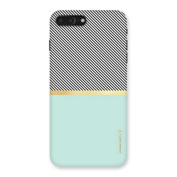 Pastel Green Base Stripes Back Case for iPhone 7 Plus