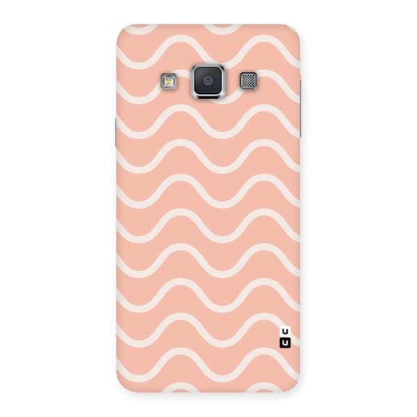 Pastel Peach Waves Back Case for Galaxy A3