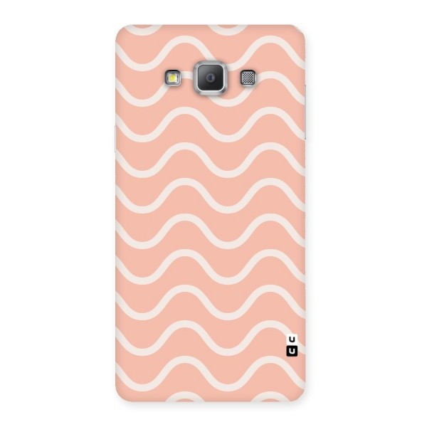 Pastel Peach Waves Back Case for Galaxy A7