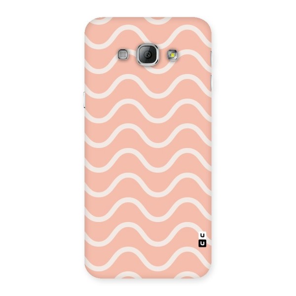 Pastel Peach Waves Back Case for Galaxy A8
