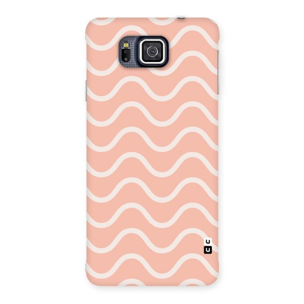 Pastel Peach Waves Back Case for Galaxy Alpha