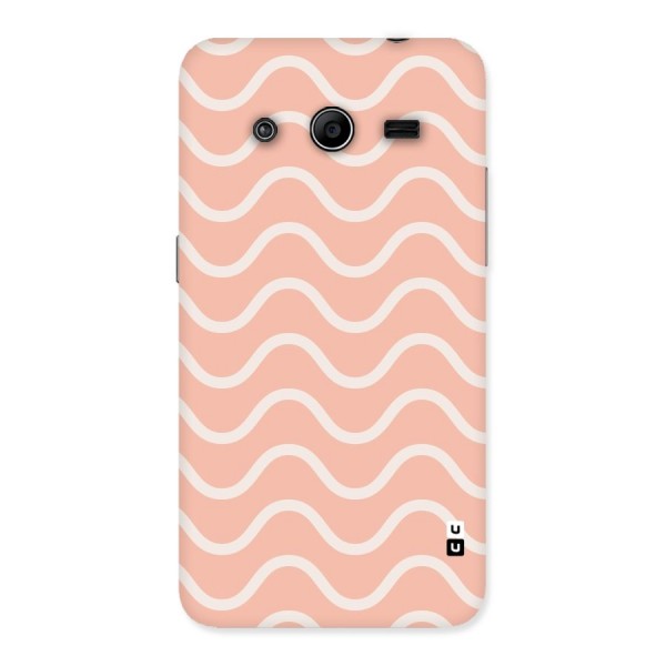 Pastel Peach Waves Back Case for Galaxy Core 2