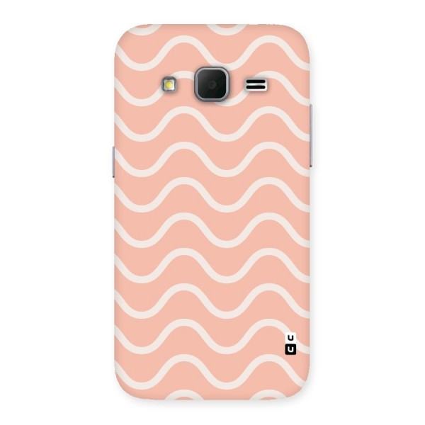 Pastel Peach Waves Back Case for Galaxy Core Prime