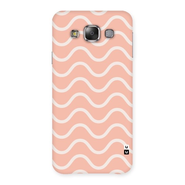 Pastel Peach Waves Back Case for Galaxy E7