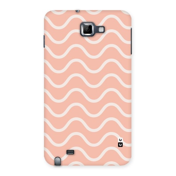 Pastel Peach Waves Back Case for Galaxy Note